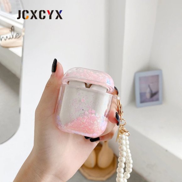 Glitter Liquid Quick Sand Airpods 1 2 Pro case - Picture 7 of 9
